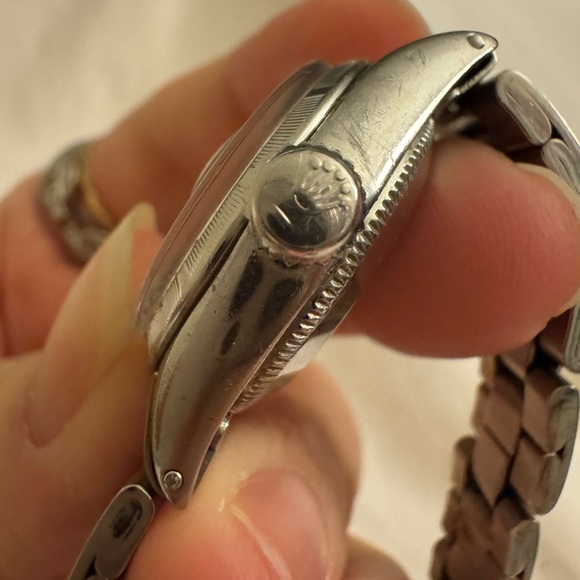 Rolex Oyster Perpetual Cream Dial Watch model 6519 - Picture 4 of 5